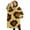 Yellow and Brown, variant on Oversized Wearable Blanket Hoodie,Yellow and Brown Of Leopard Print Sherpa Blanket Hoodie with Super Pockets,Super Warm Fuzzy Pullover for Women & Men