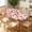 Blush-Strawberry, variant on YESAD Elastic Tablecloth For Oval Tables, Waterproof Tablecover For Up To 48x68in Oval Table Cover, Dining Tablecover For Indoor And Outdoor, Holiday, Speckle-Wild-Bloom
