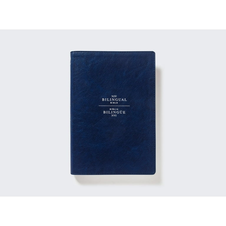 あおいBIBLE navi NIV/NVI 2022 Bilingual Bible, Leathersoft, Navy / NIV/NVI