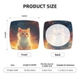 thumbnail image 6 of Lsque Starry Sky Constellation Cat Printed Square Couch Cushion Covers, Floral Sofa Cushion Covers Replacement, Stretch Couch Covers for Couch-16.9in, 6 of 9