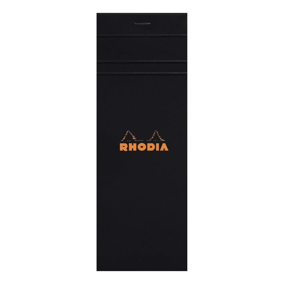 Rhodia Pad, Staple Bound, Graph, Black, 3 in x 8.25 in