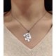 thumbnail image 4 of Htooo 4 piezas rompecabezas mejores amigos para siempre collares de acero inoxidable corazón grabado y 3 piezas simple barra Bff colgante conjunto collares de amistad, 4 of 5