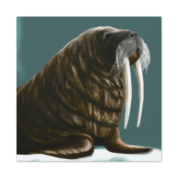 Walrus in Grandeur. - Canvas