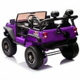 thumbnail image 4 of 24V 2-Seater Kids Ride On Truck Car with Parent Remote Control, 200W Dual Motors, 20.28" Wide Seat, Four-Wheel Suspension, MP3 & Bluetooth Music, LED Lights, Big Electric Car for Boys & Girls Ages 3+, 4 of 8