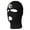Black, variant on Eyeball 3-Hole Ski Mask - Red