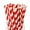 Red, variant on [100 Pack]Red Straws, Disposable Red and White Straws Biodegradable Red Paper Striped Straws for Cocktail, Milkshake, Coffee, Lemonade (0.24" x 7.75", Red)
