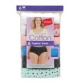 thumbnail image 6 of Hanes Women's Cotton Brief Underwear, Moisture-Wicking, 6-Pack Assortment 1 Size 7, 6 of 6