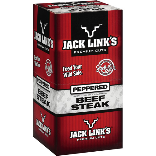 Jack Link's Peppered Beef Steak, 1 oz, 12 Count