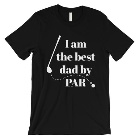 Best Dad By Par Golf Mens Black Shirt