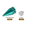 thumbnail image 3 of 8Pack Cone Spike Stud Rivet, 10x20mm Screw Back Tree Studs and Spikes for Leather Craft(Bright Blue), 3 of 6