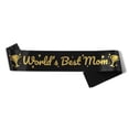 thumbnail image 1 of Happy Mother's Day World's Best Mom Sash [Bag] [Black+B], 1 of 1