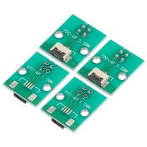 Uxcell FPC FFC PCB Converter Board 4P 0.5mm on Socket Side, Back 1.0mm, to DIP 2.54mm 3D Printer Camera  4pcs