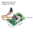 thumbnail image 2 of DC 10V 12V 24V 30V 5A CCM2, Universal DC Motor Velocidad Controlador, Regulador Ajustable Interruptor, 2 of 5