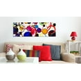 thumbnail image 2 of Tiptophomedecor Abstract Canvas Wall Art - Rainbow Circles - Stretched & Framed Ready To Hang Art, 2 of 3