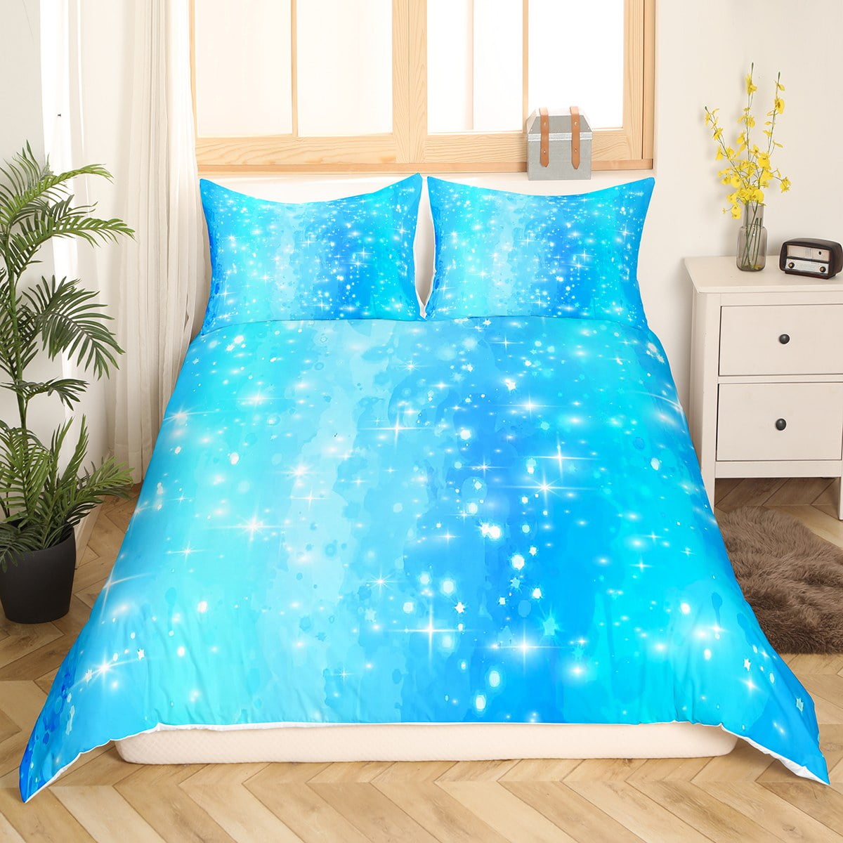 EDUMEYA Oil Paint Splatter Bedding Duvet Set Twin Size Abstract Colorful Graffiti Comforter Quilted Set for Kids Girls Teens 1 Comforter 1 Pillowcase