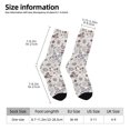 thumbnail image 6 of Uemuo Vintage Butterflies Pattern Women's Crew Socks, Soft Durable Breathable Moisture-Wicking with Odor Control Cotton socks, 6 of 9