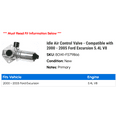 thumbnail image 2 of Idle Air Control Valve - Compatible with 2000 - 2005 Ford Excursion 5.4L V8 2001 2002 2003 2004, 2 of 2