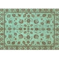 thumbnail image 1 of Ahgly Company Indoor Rectangle Abstract Light Blue Modern Area Rugs, 2' x 5', 1 of 4