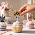 thumbnail image 6 of 12Pcs Cat Happy Birthday Cake Toppers,Adorable Kitty Design with Party Hats for Birthday Cake Decoration and Pet Themed Party Display, 6 of 7