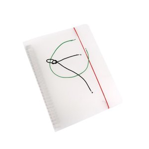 Plastique B5 Dossier de fichier Binder rond pour les protecteurs de feuilles mobiles DIY Protecteur de couverture de bille de scrapbooking
