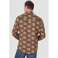 thumbnail image 2 of Wrangler Men's Southwestern Checotah Long Sleeve Snap Western Shirt Brown X-Large, 2 of 2