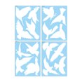 thumbnail image 1 of 4 hojas de pegatinas anticolisión para ventana, adhesivos para ventana con tema de pájaros DIY, pega Tomshoo Tipo 3, 1 of 7