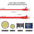 thumbnail image 3 of SF Cable Cat6A UTP Slim Ethernet Cable, 20 feet - Red, 3 of 3