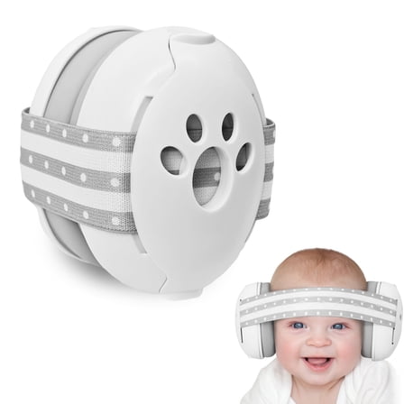 Baby & Toddler Noise Cancelling Headphones - Ear Muffs for Kids 1-3 for Airplane Travel, Hearing Protection with Adjustable Headband