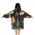 thumbnail image 2 of Red Mushroom Frog Black Pattern Blanket Hoodies for Kids 6-13YR Oversize Wearable Blanket Hoodies for Boys Girls Teens, 2 of 7