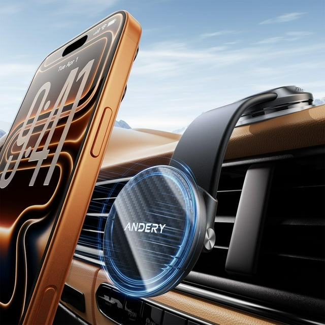Soporte para Celular para Auto ANDERY con MagSafe y Brazo Ajustable 360°
