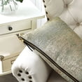 thumbnail image 2 of Home Soft Things Jacquard Chenille Big Zipper Throw Pillow Cover 2 Piece Set - Taupe/Sage - 14" x 26", 2 of 4