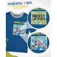 thumbnail image 2 of Disney Boys T-shirt and Shorts Outfit Set – Holographic Shirt, Mickey Mouse (Navy, Toddler 3T), 2 of 3