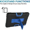 thumbnail image 7 of SOATUTO Case for Amazon Fire HD 8 2020 Tablet, Hybrid Drop Proof Shock Resistant Rugged Kids Friendly Case Built-in Kickstand For Amazon Fire HD 8 2020 / Fire HD 8 Plus 10th Gen 2020 - Black+Blue, 7 of 7