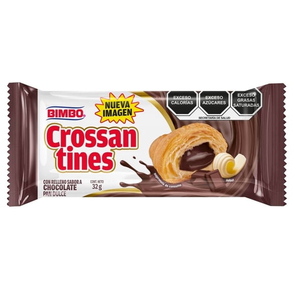Pan Dulce Bimbo Crossantines Chocolate 32g