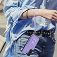 thumbnail image 6 of Allytechgroup Samsung Galaxy S22 Wallet Case for Women Men, Premium PU Leather Shockproof Hand Wrist Slim Fit Back Cover Phone Case for Samsung Galaxy S22, Purple, 6 of 6