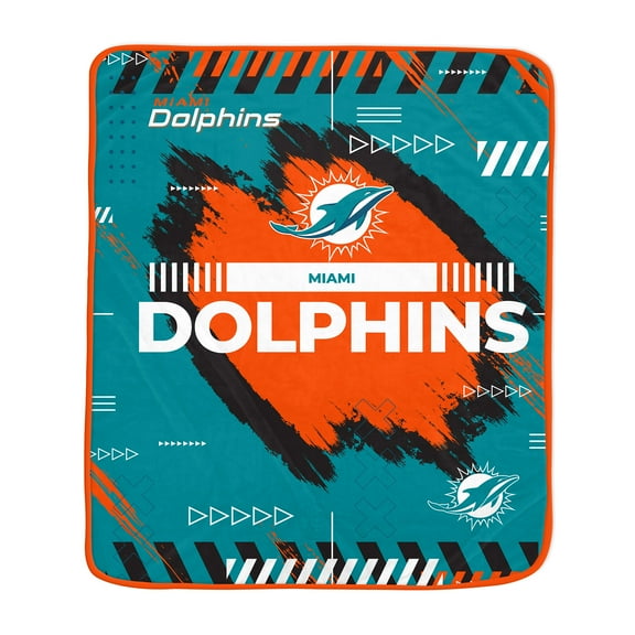 Pegasus Miami Dolphins 60" x 72" Game Tech Ultra Cozy Blanket