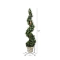thumbnail image 2 of Vickerman 54" Artificial Potted Green Rosemary Spiral Tree in Paper Pot., 2 of 3