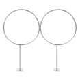 thumbnail image 1 of IDEANATEGRATE 2Ud Estante De Pared Para Balones De Baloncesto Con Acabado Plateado Para Almacenar Y Mostrar, 1 of 8