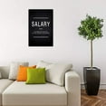 thumbnail image 4 of Motivational Canvas Salary Wall Art, Inspirational Quotes Painting Posters Success Picture Framed Wall Artwork for Home Office Workplace Motivation Gift for Friends- 12" Wx18 H, 4 of 6