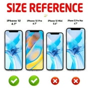 Apple iPhone 12, 12 PRO /6.1 Privacy Screen Protectors, 9H Hardness Anty Spy Tempered Glass Screen Protector, 2.5D, 3D Touch, Bubble Free, Black Tinted Privacy Glass for iPhone 12 /iPhone 12 PRO