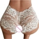 thumbnail image 5 of ICHUANYI Clearance Women's Sexy Lace Peach Buttocks Underwear High Waist Panties Silky Comfy Panties(White, S) Ichuanyi Ichuanyi, 5 of 8