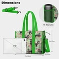 thumbnail image 5 of Teacher Tote Bag,Rottweiler with Pioneer Flower Teacher Utility Tote Bag,Large Work Tote Bags for Women with Multiple Pockets,Top Zipper Closure,13.8x10.6x6.7 Inch, 5 of 5