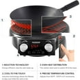 thumbnail image 4 of Nuwave Mosaic Induction Wok, Precise Temp Controls 100°F-575°F in 5°F, Wok Hei, 3 Wattage 600, 900 & 1500, Authentic 14-inch Carbon Steel Wok & Cookbook Included, 4 of 12