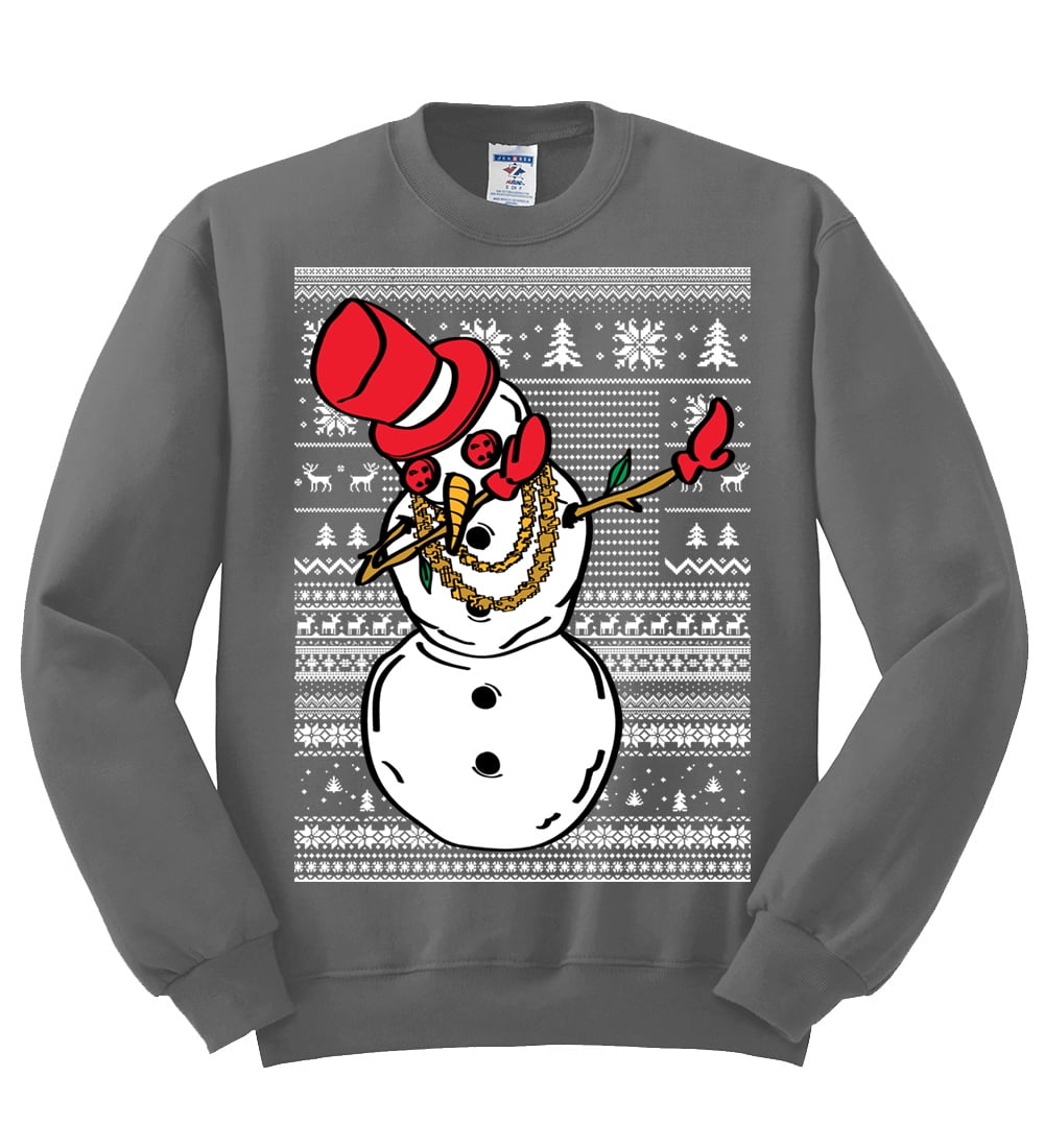 Canvas High Top Sneaker Casual Skate Shoe Boys Girls Ugly Christmas Dabbing Santa Through The Snow