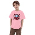 thumbnail image 5 of ibiyuan Toddler Girls Shirts Short Sleeve Shirts Tshirt for Girls Graphic Hearts Toddler Girl Tops 4t Crewneck Basic Tee Super Soft Girl Summer Clothes,4-5 Years, 5 of 6