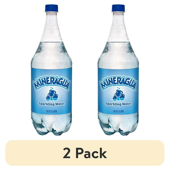 (2 pack) Jarritos Mineragua Sparkling Water, 1.58 Qt