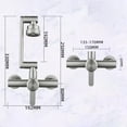 thumbnail image 3 of Stainless steel wall mounted faucet for 360 degree hot and cold water faucet, 3 of 6