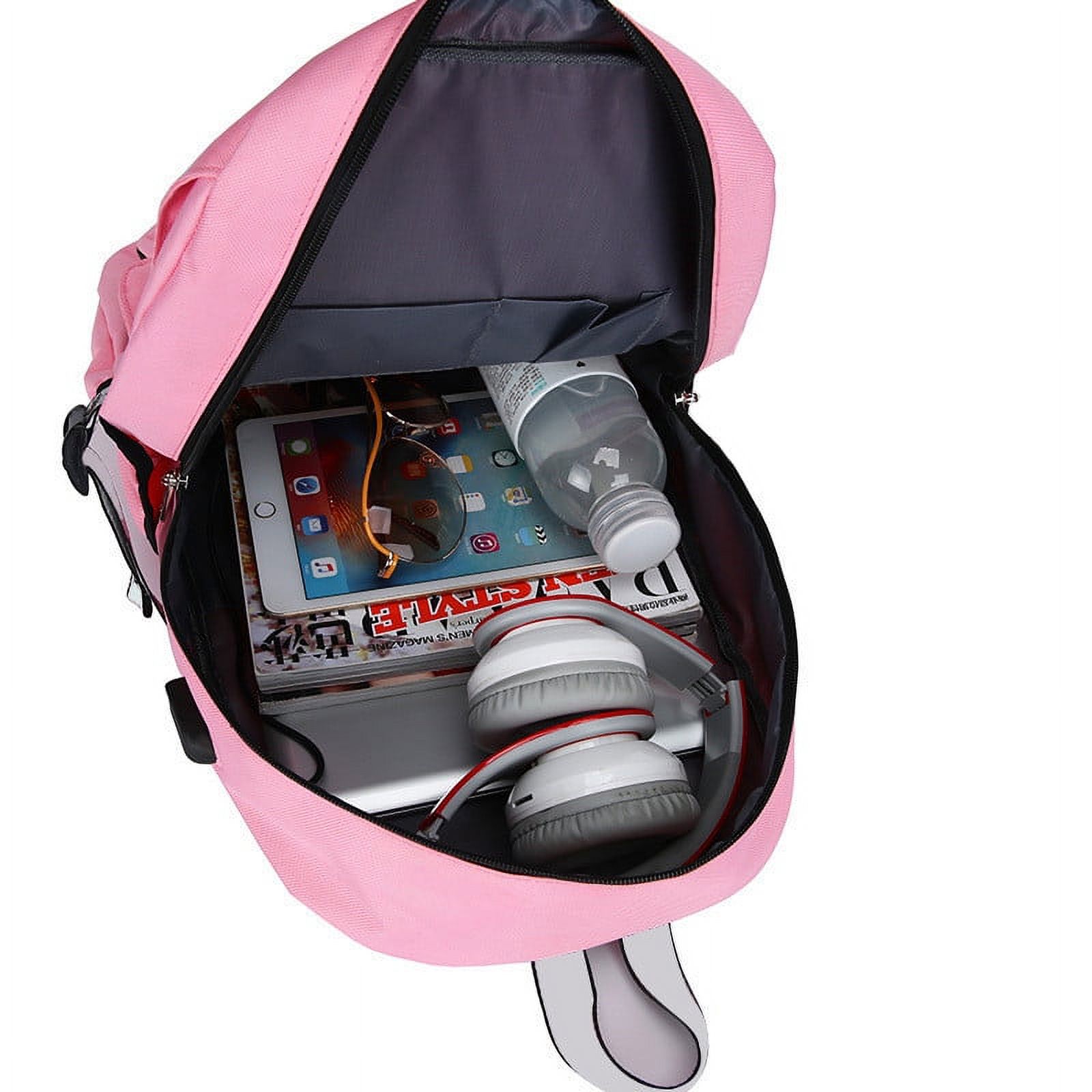 School Bags Large Bookbags for Teenage Girls USB with Lock Anti Theft Backpack Women Book Bag Youth Leisure College - image 5 of 6