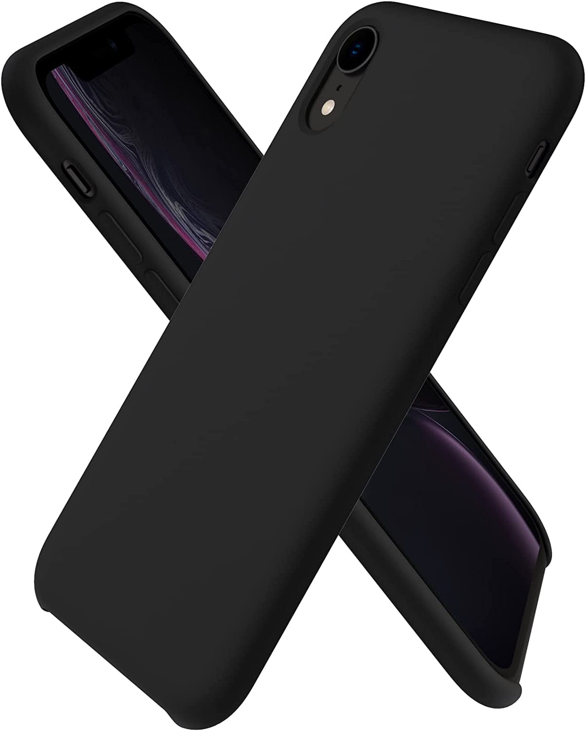 Funda Para Iphone X/xs De Gel Tpu Silicona Con Forro De Microfibra Suave  Carcasa Negra Flexible Ociodual con Ofertas en Carrefour