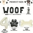 thumbnail image 2 of Dog Themed Balloons - 8th Birthday party decorations,40 "number 8 foil balloons, Paw and bone balloons,WOOF letter balloons, paw print stickers, suitable for pet dog birthday party supplies, 2 of 16